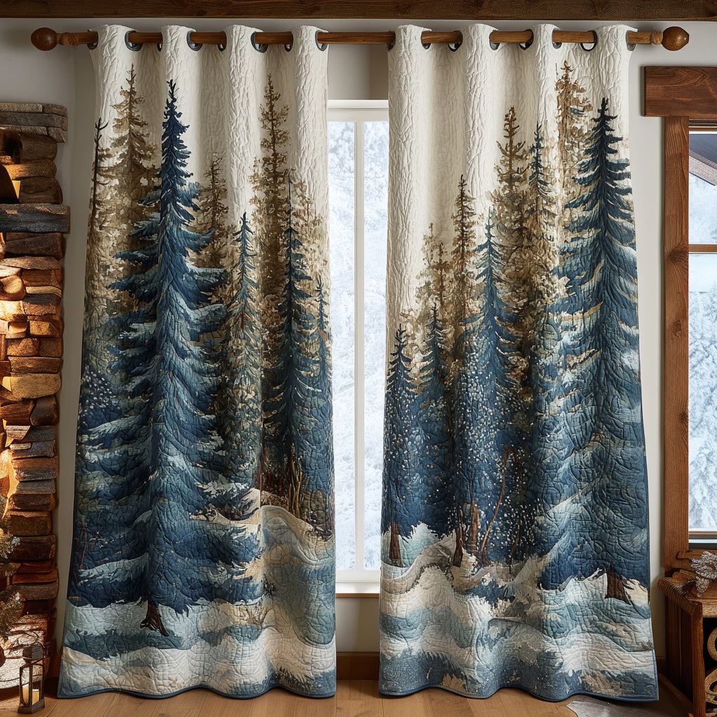Quilted Curtains – Forest