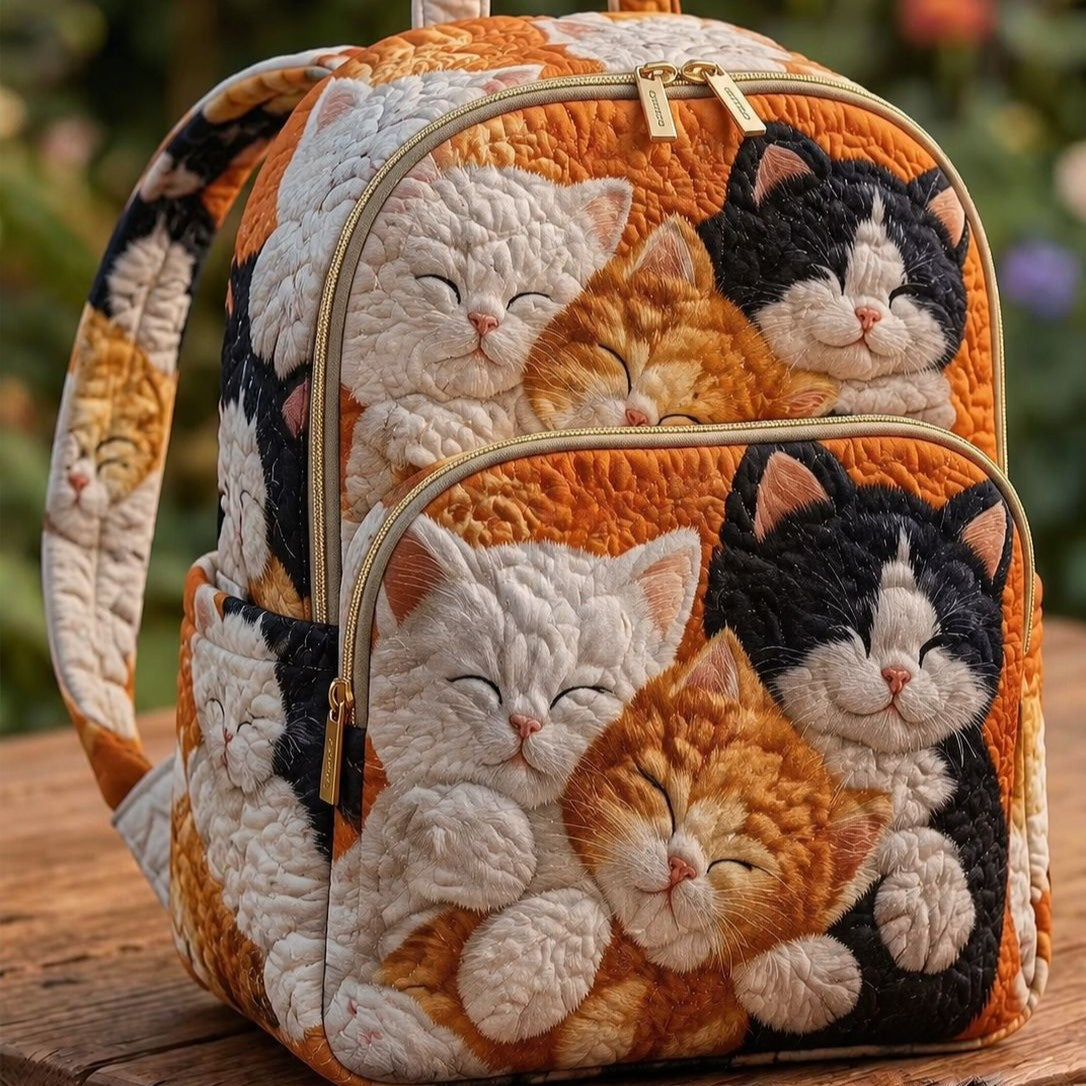 Quilted Backpack – Kitten