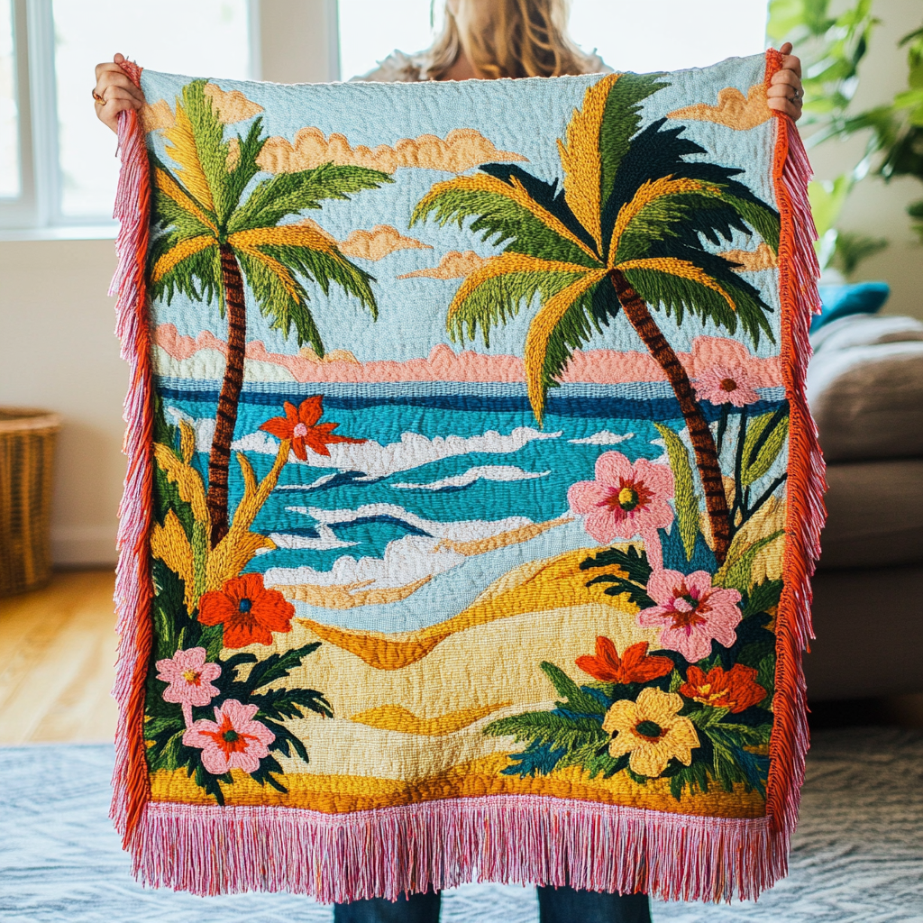 Woven Blanket – Ocean Horizon