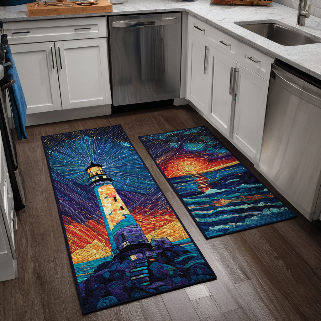 Non-Slip Kitchen Rug – Kitchen Mat Lighthouse by the Ocean