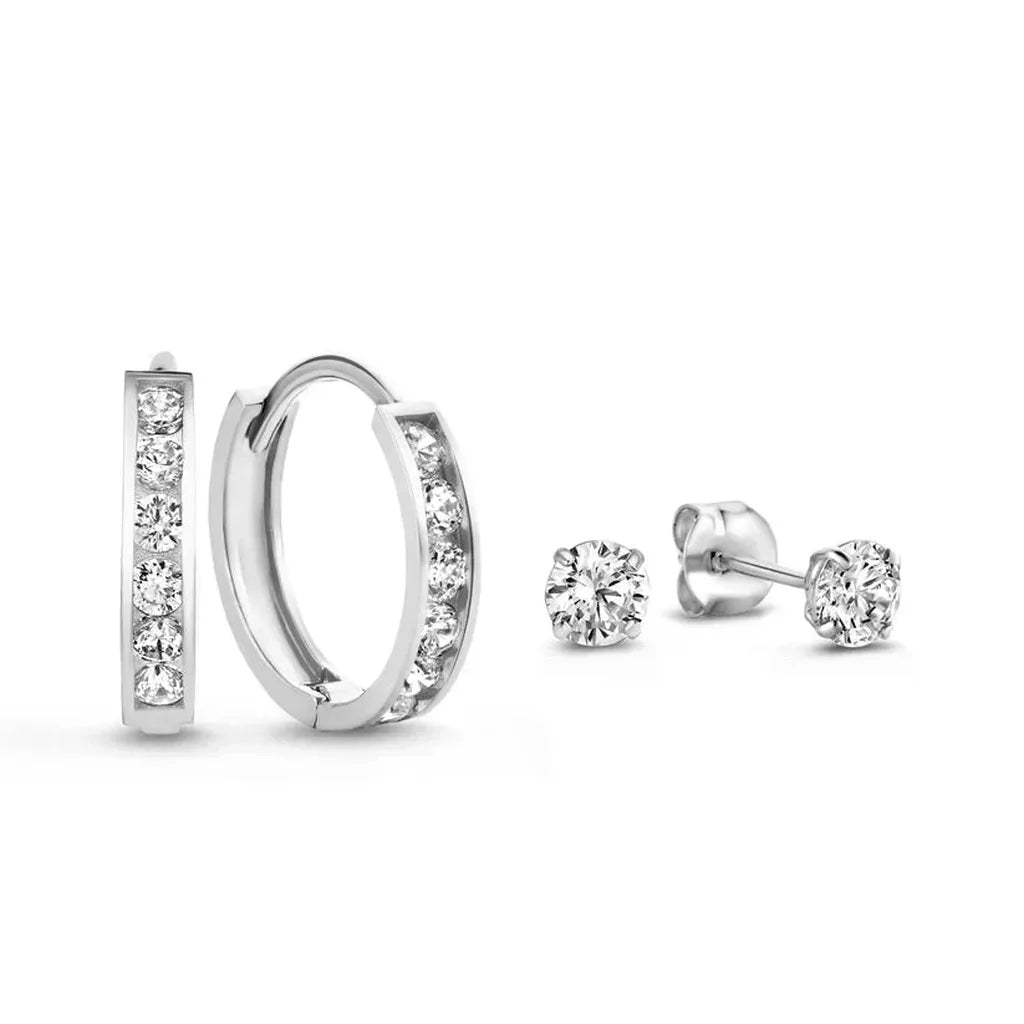 Earring Set “Dara” with Stones