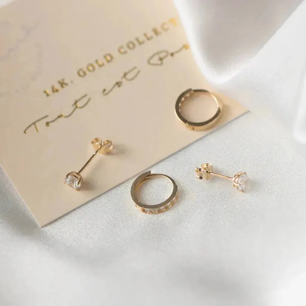 Earring Set “Dara” with Stones