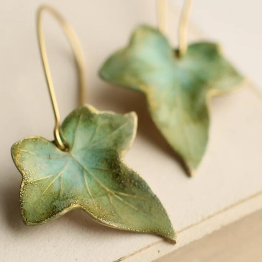 Earrings “Green Leaf”