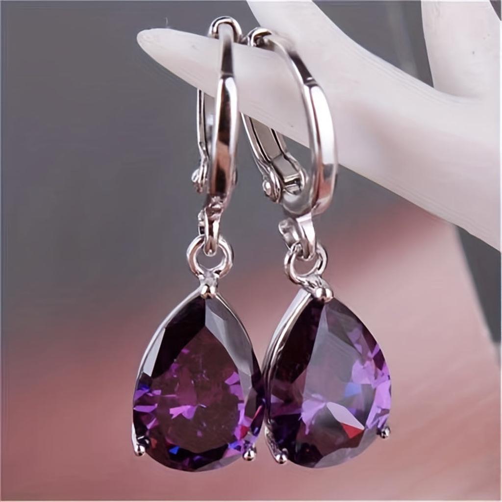 Tania Earrings with Amethyst