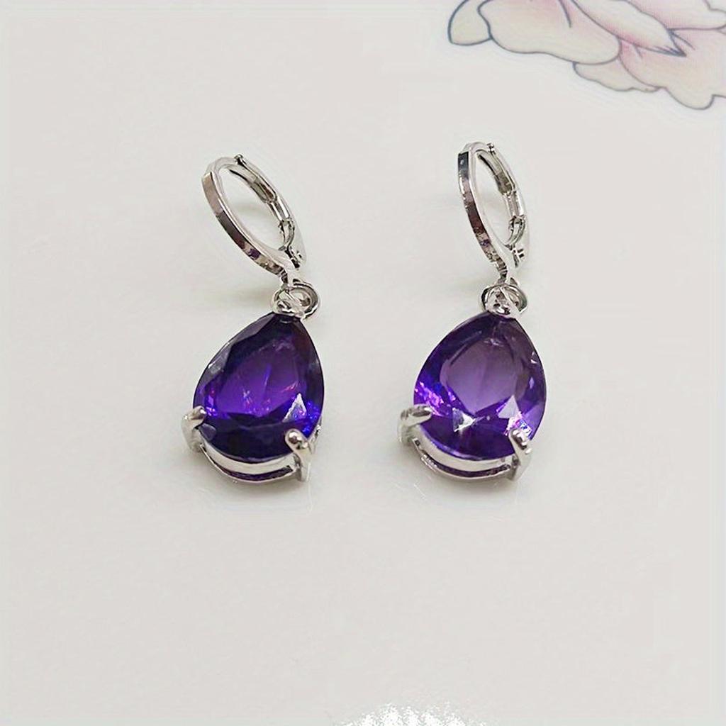 Tania Earrings with Amethyst
