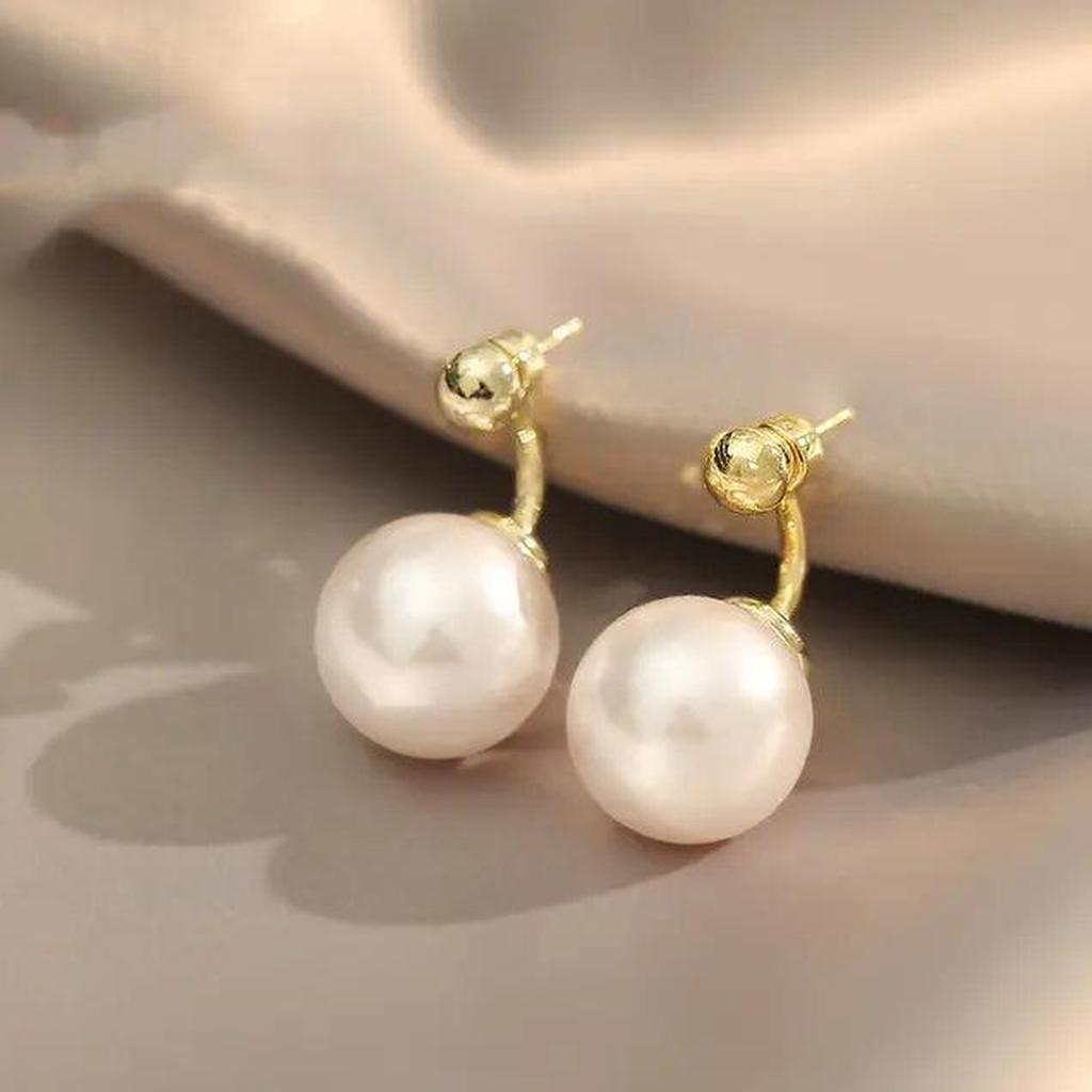Earrings with Gold Pearls