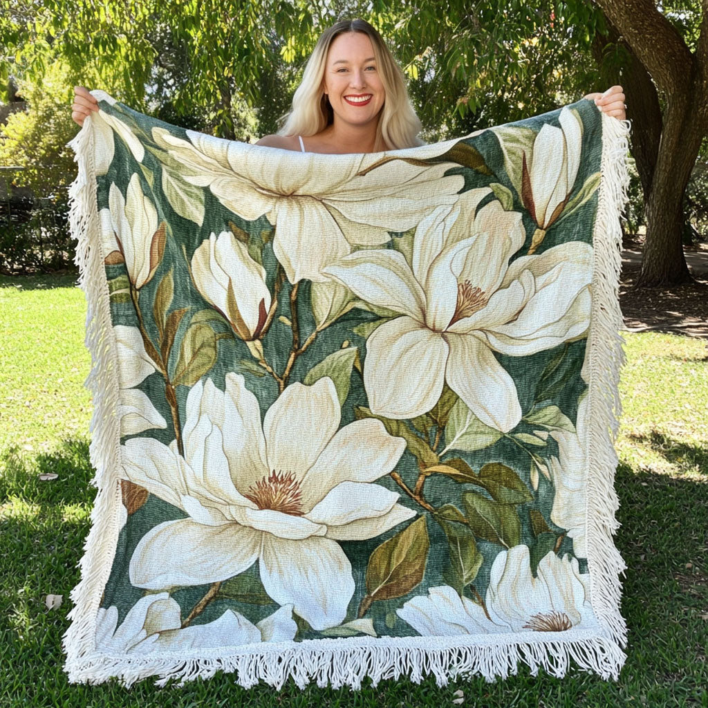 Woven Blanket – Southern Petals