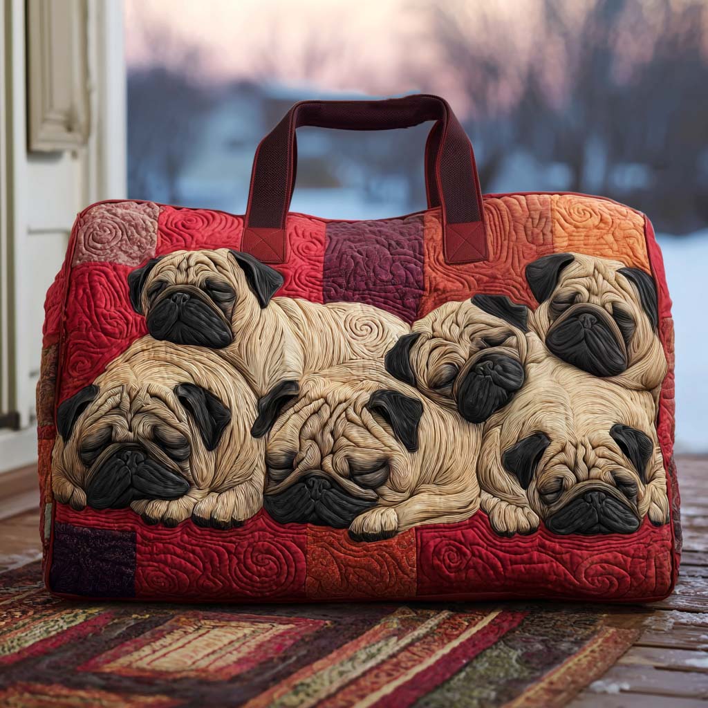 Quilted Travel Bag – Dear Pug