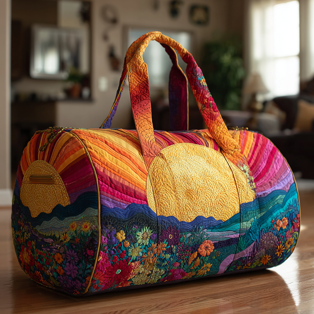 Quilted Travel Bag – Glowing Path