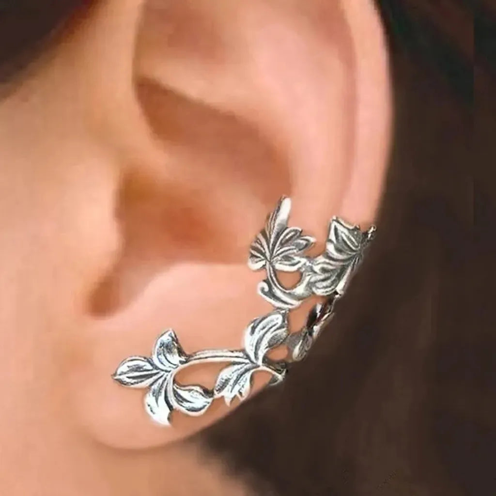 Retro Blossom Earrings with Clip