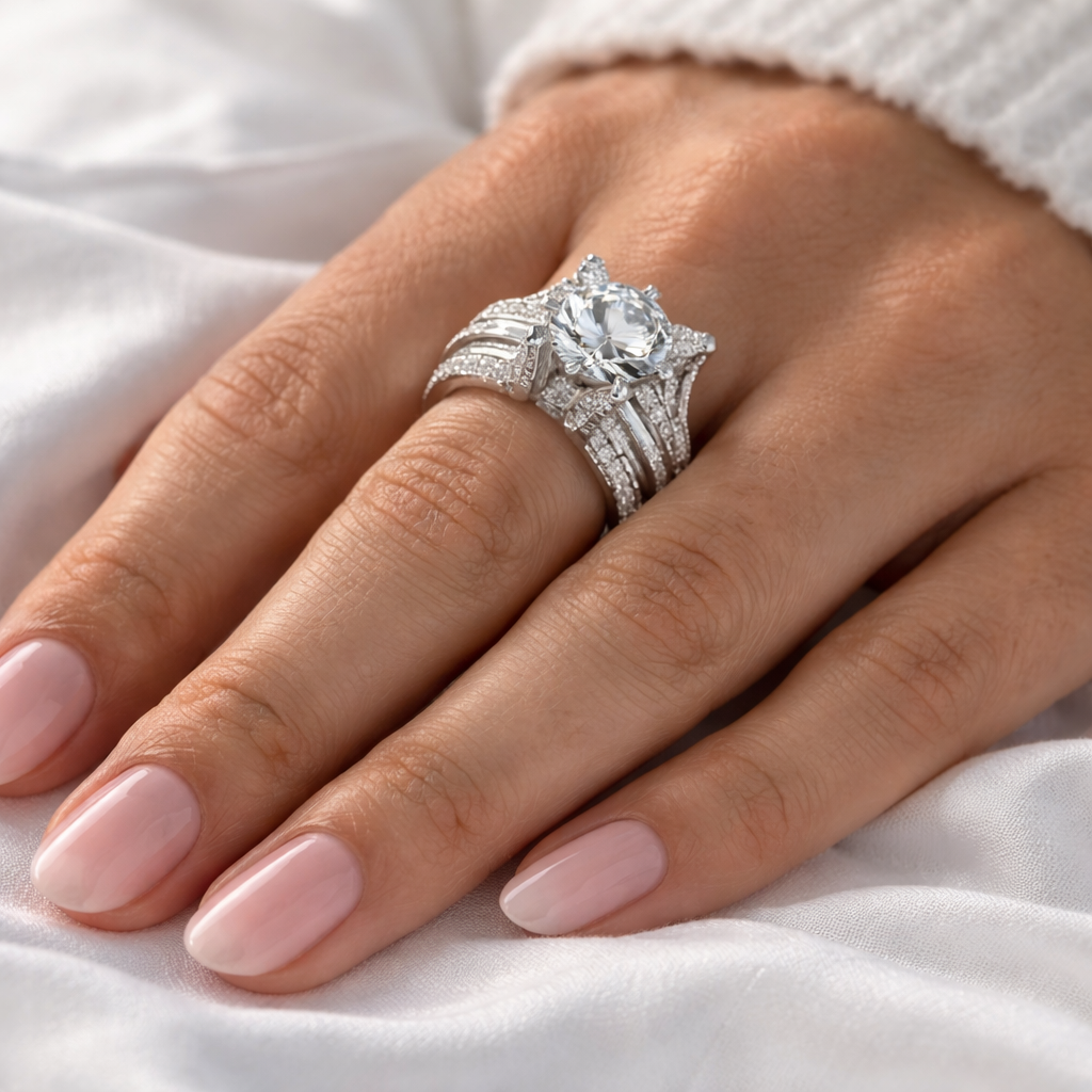 Retro Ring with Zirconia