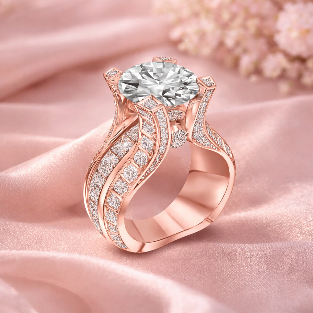 Retro Ring with Zirconia