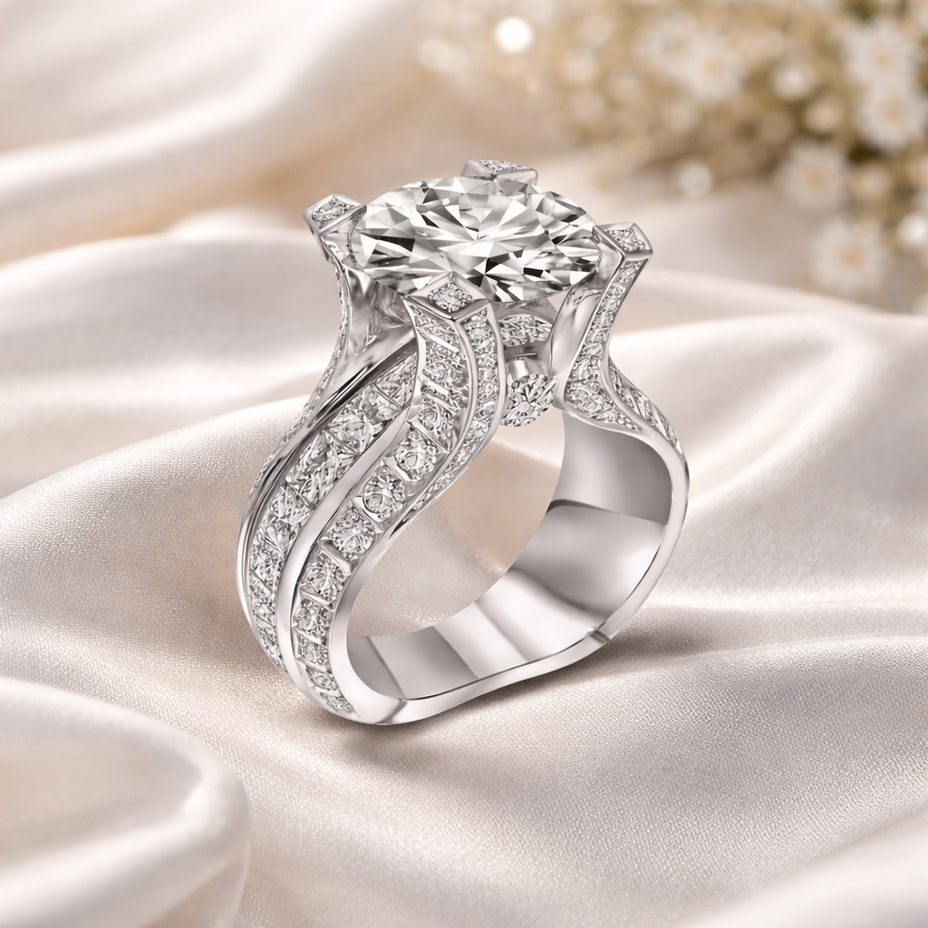 Retro Ring with Zirconia