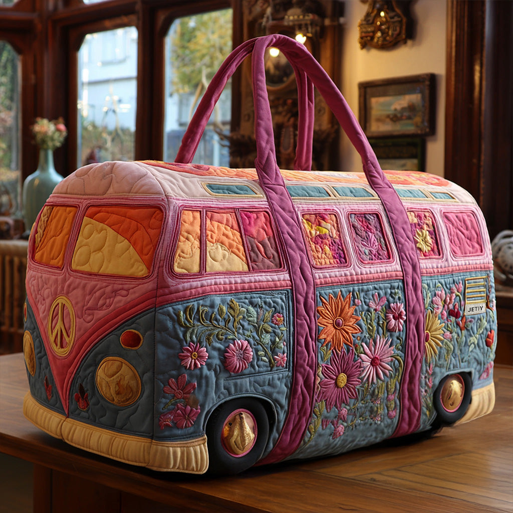 Quilted Travel Bag – Retro Breeze