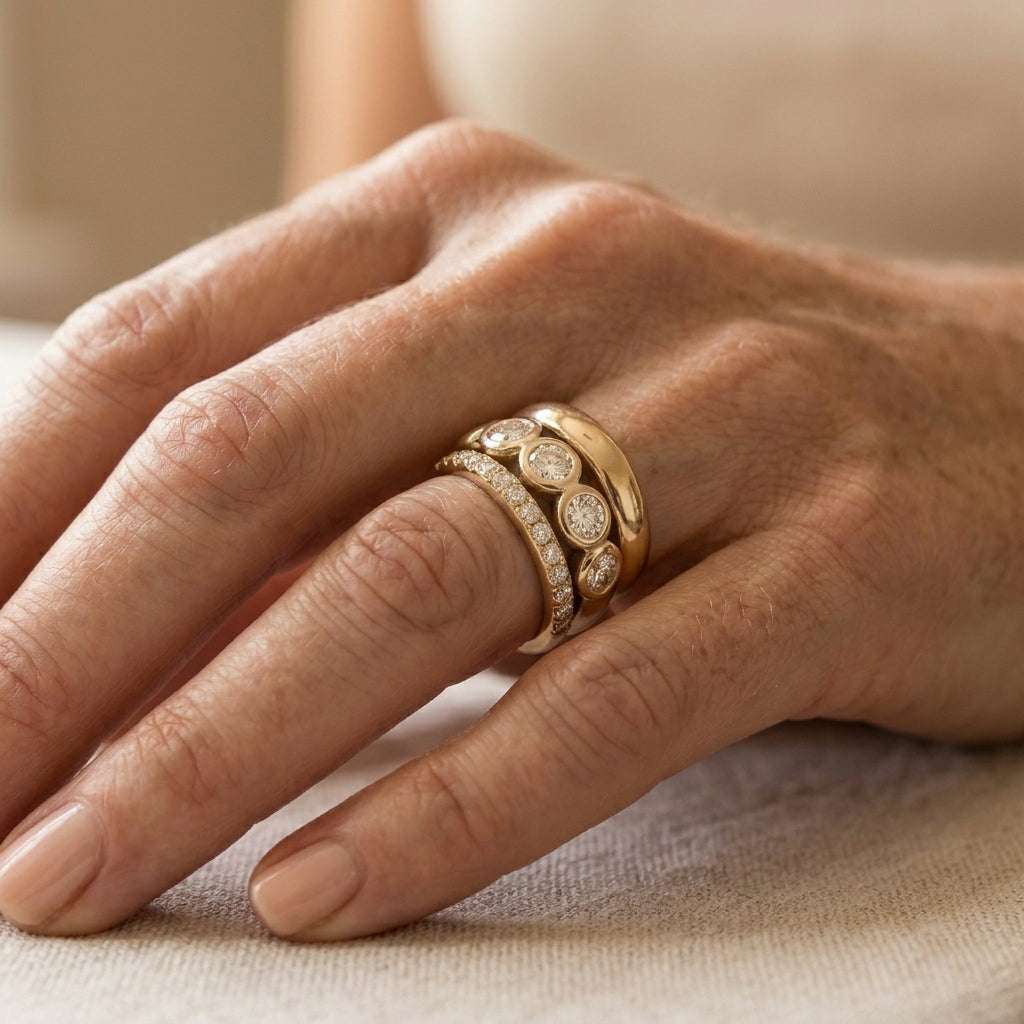 Ring Set “Eternal Shine” – Aura Collection
