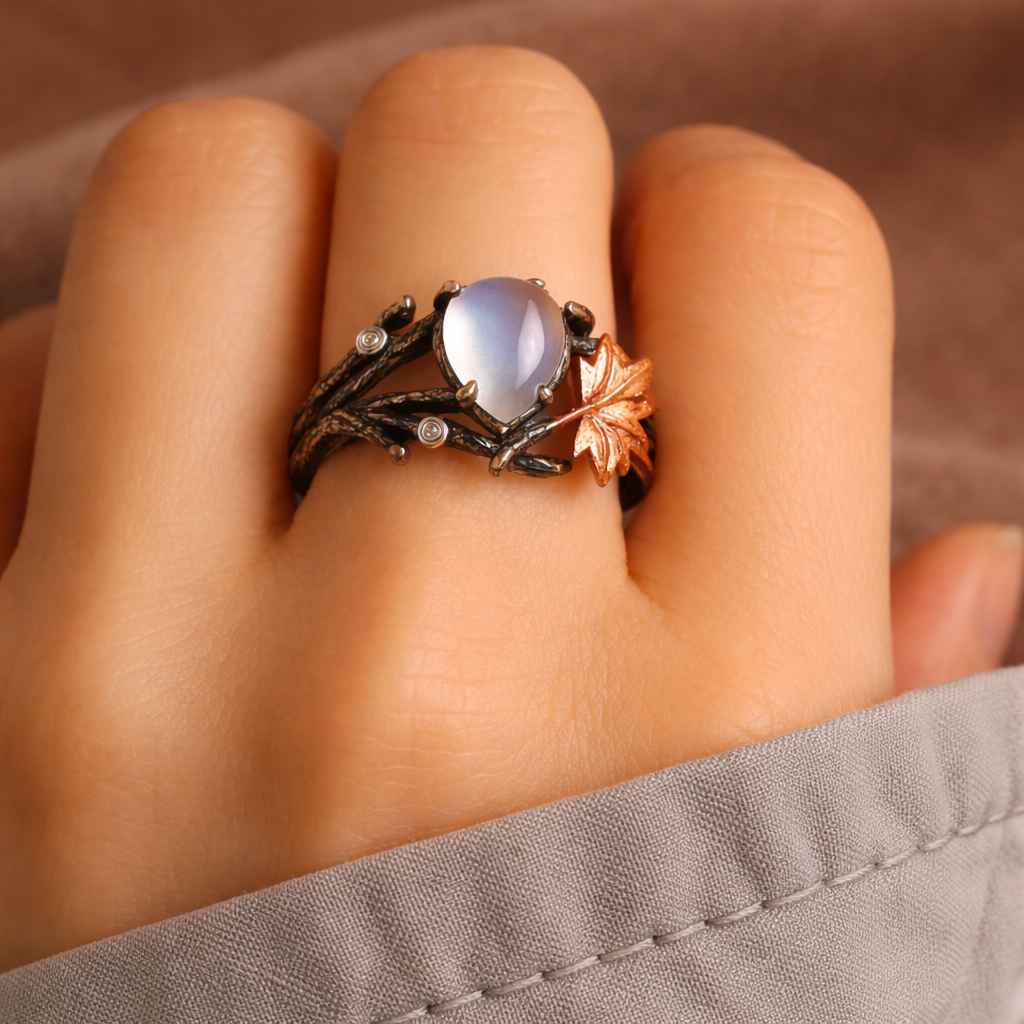 Ring with Moonstone