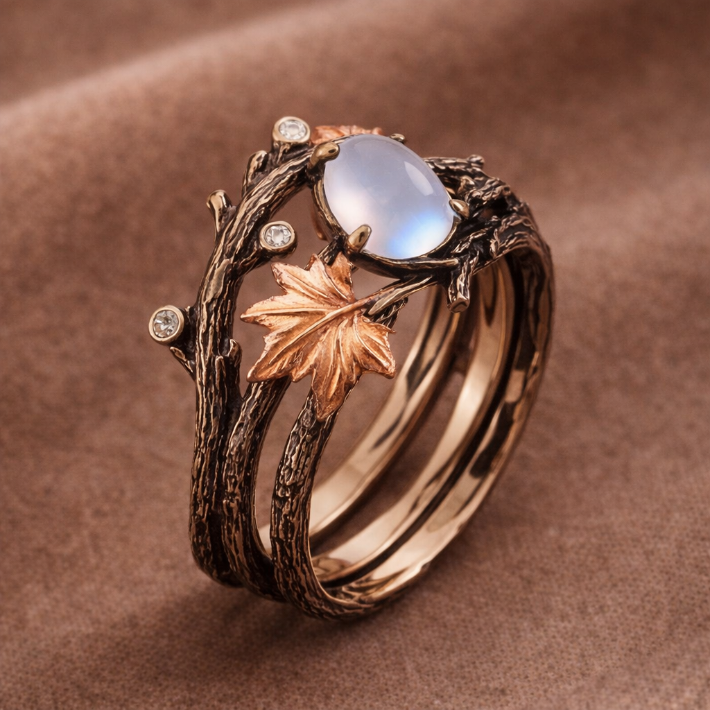 Ring with Moonstone