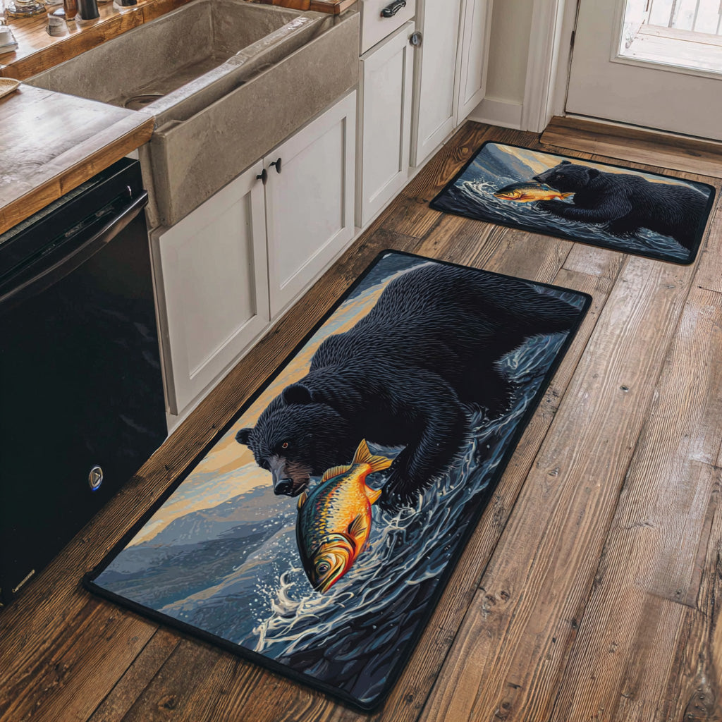 Non-Slip Kitchen Rug – Kitchen Mat Stream and Nature