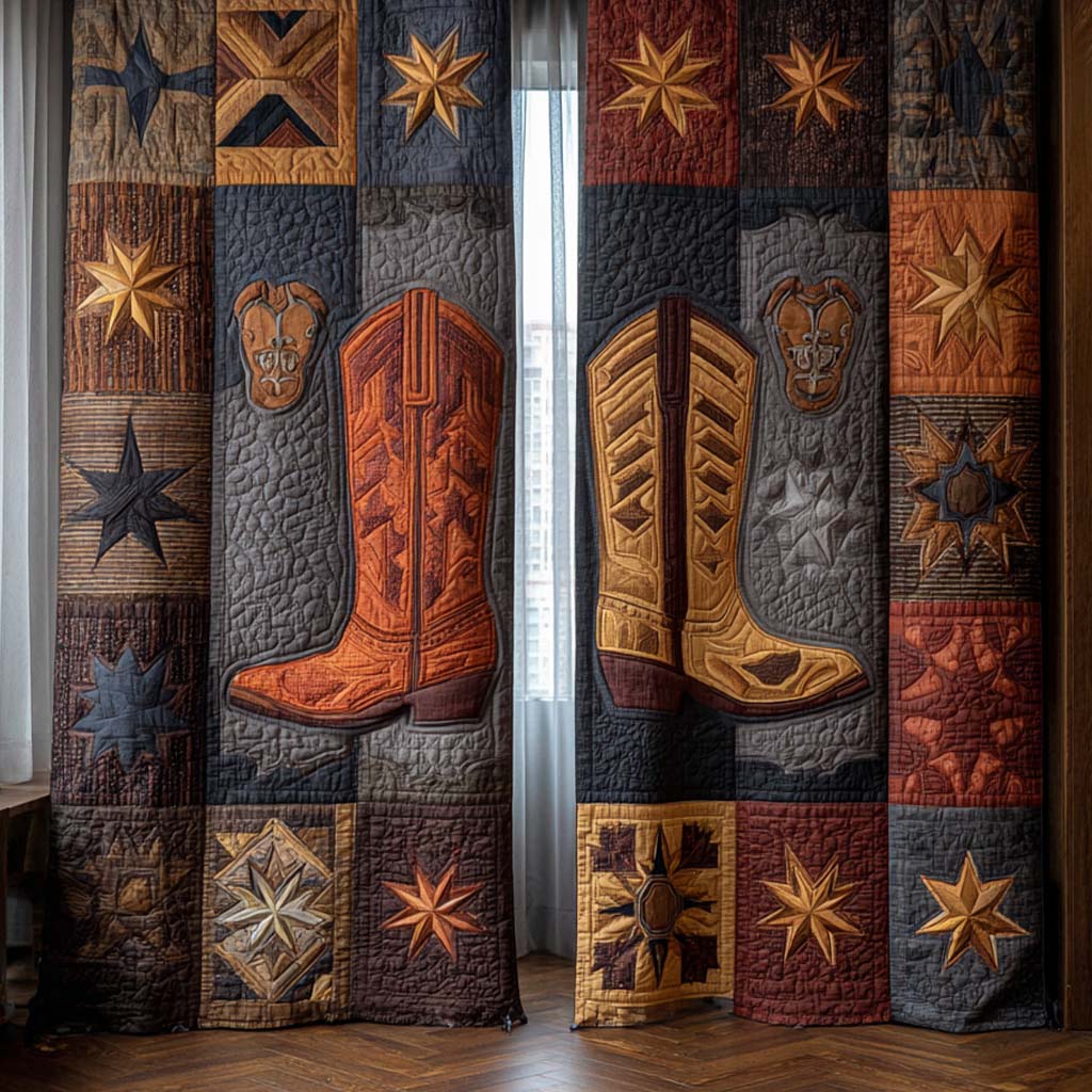 Quilted Curtains – Rodeo Patch Panel