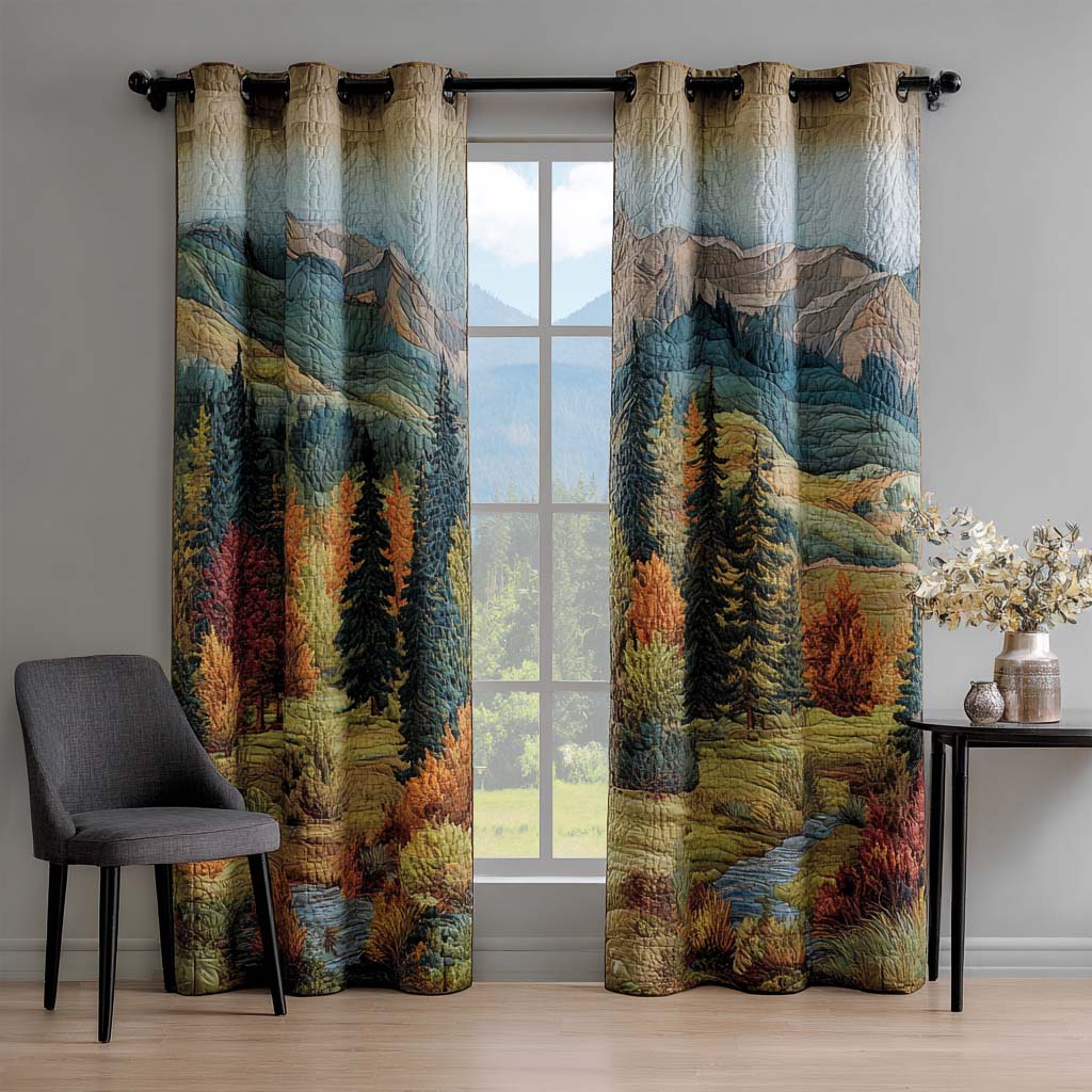 Quilted Curtains – Rolling Hill