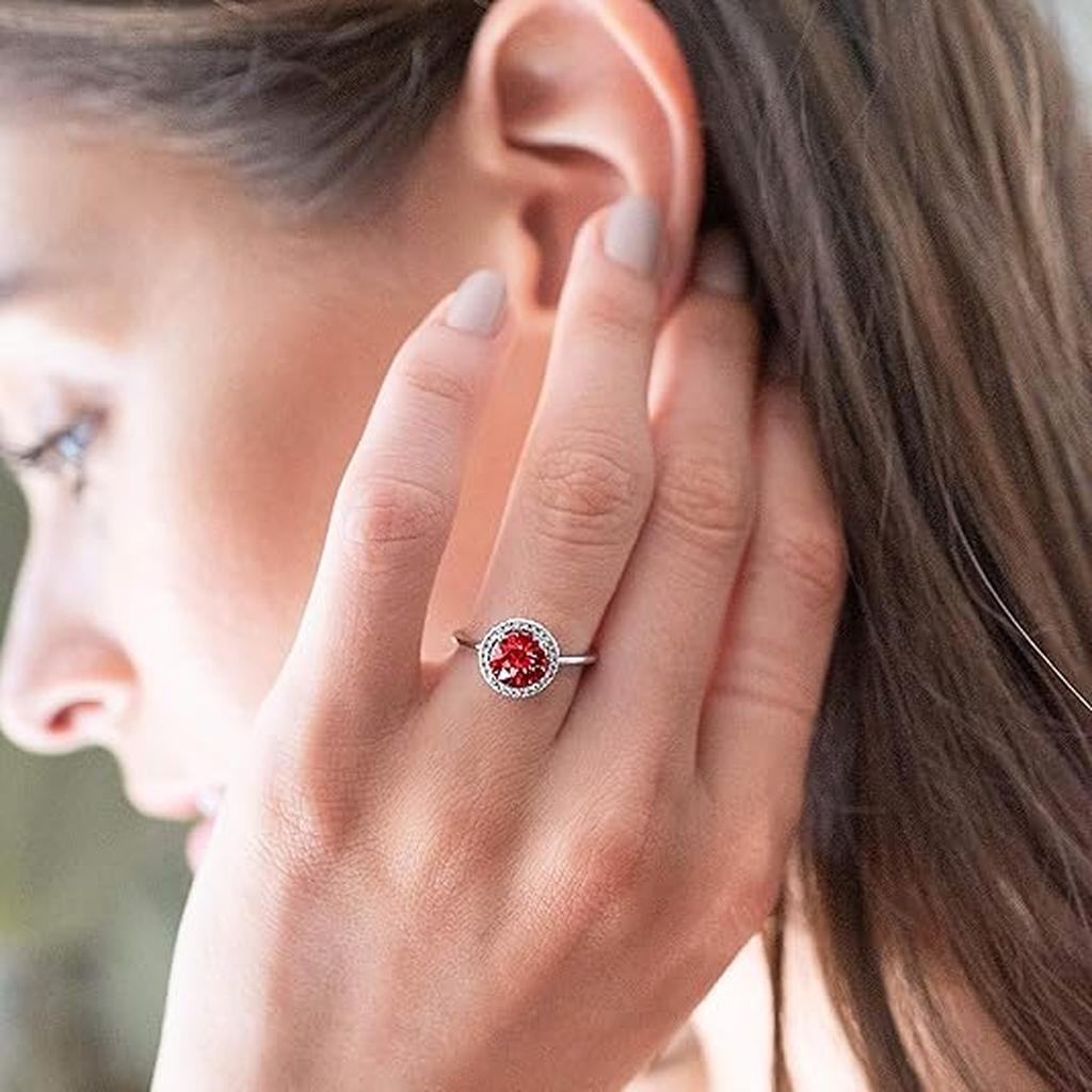 Ruby Ring “Crimson Glow” | White Gold
