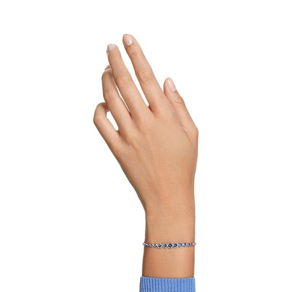 Sapphire Tennis Bracelet in Round Cut | White Gold
