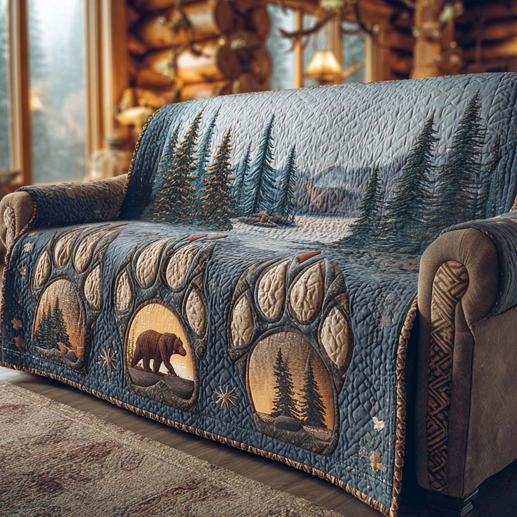 Quilted Sofa Cover – Quilted Rustic Sofa Cover