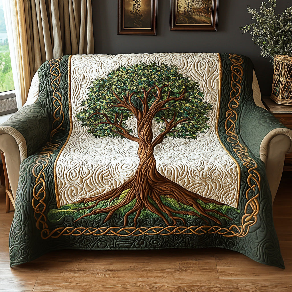 Quilted Sofa Cover – with Tree of Life