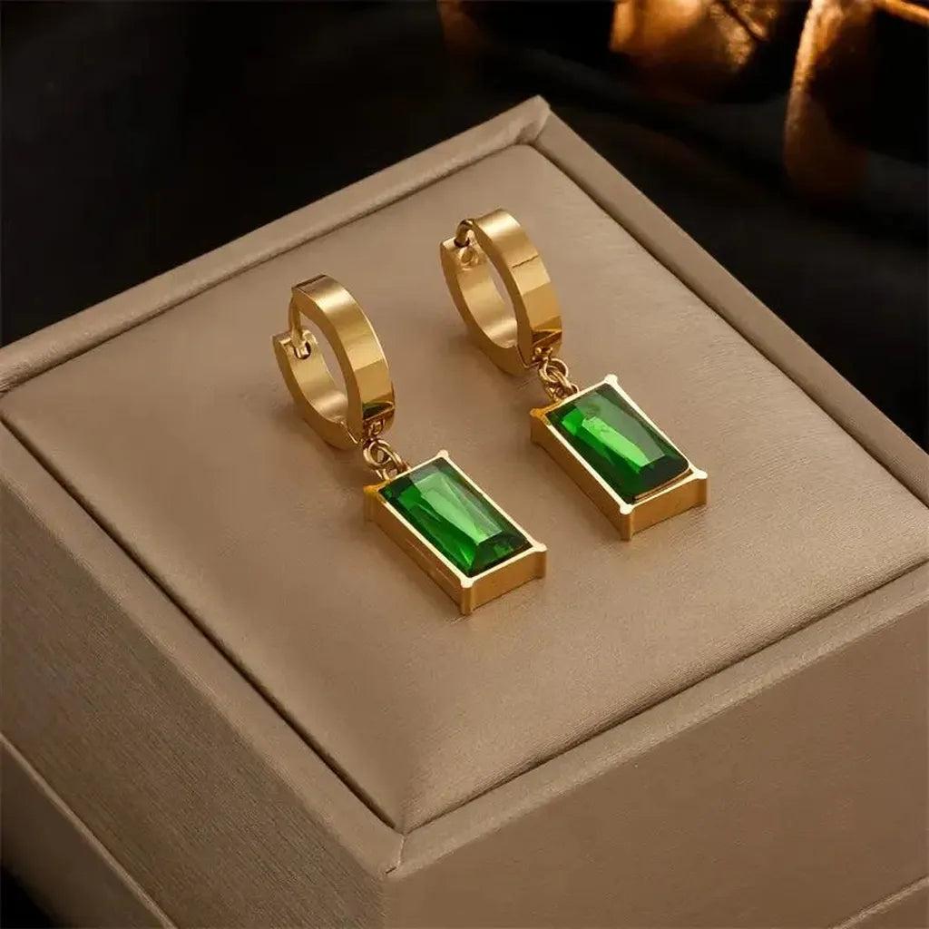 Lina Jewellery Set in Green