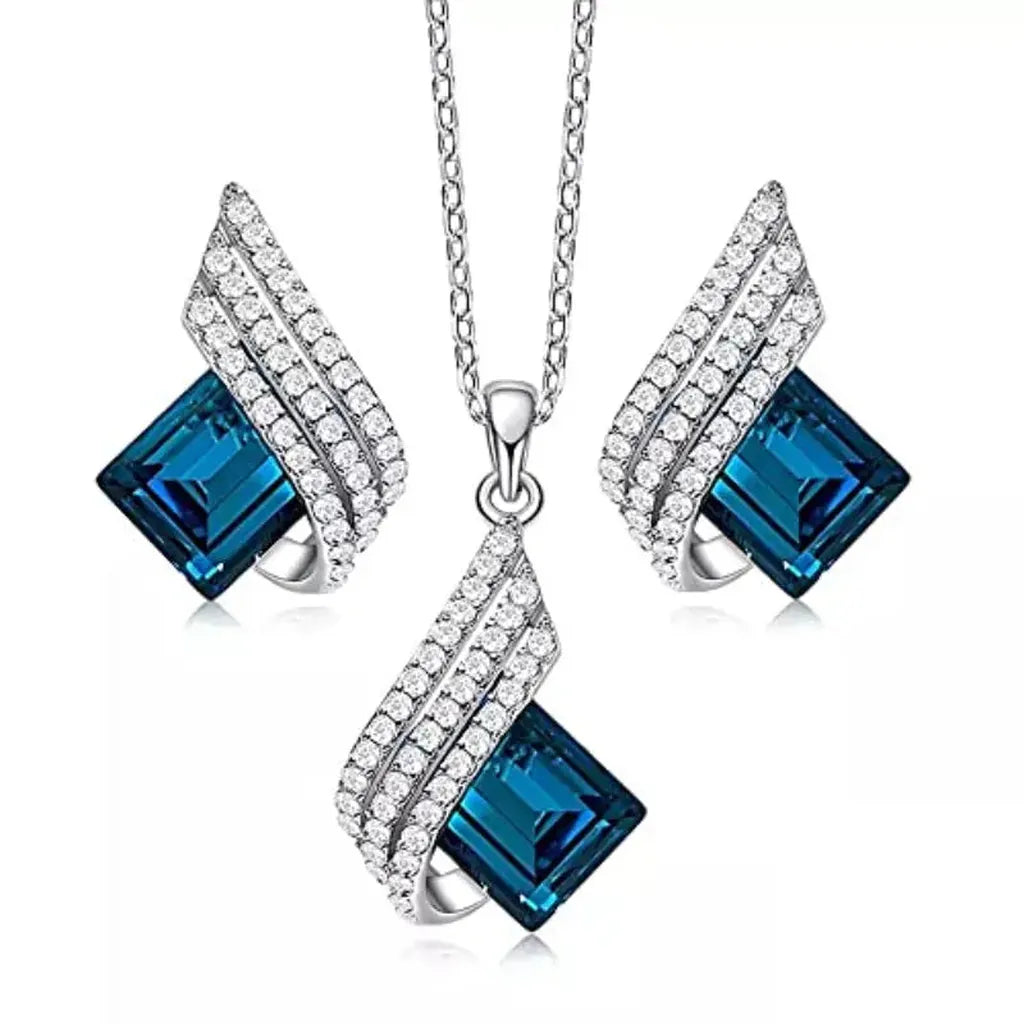 Jewellery Set “Vienna” in White Gold