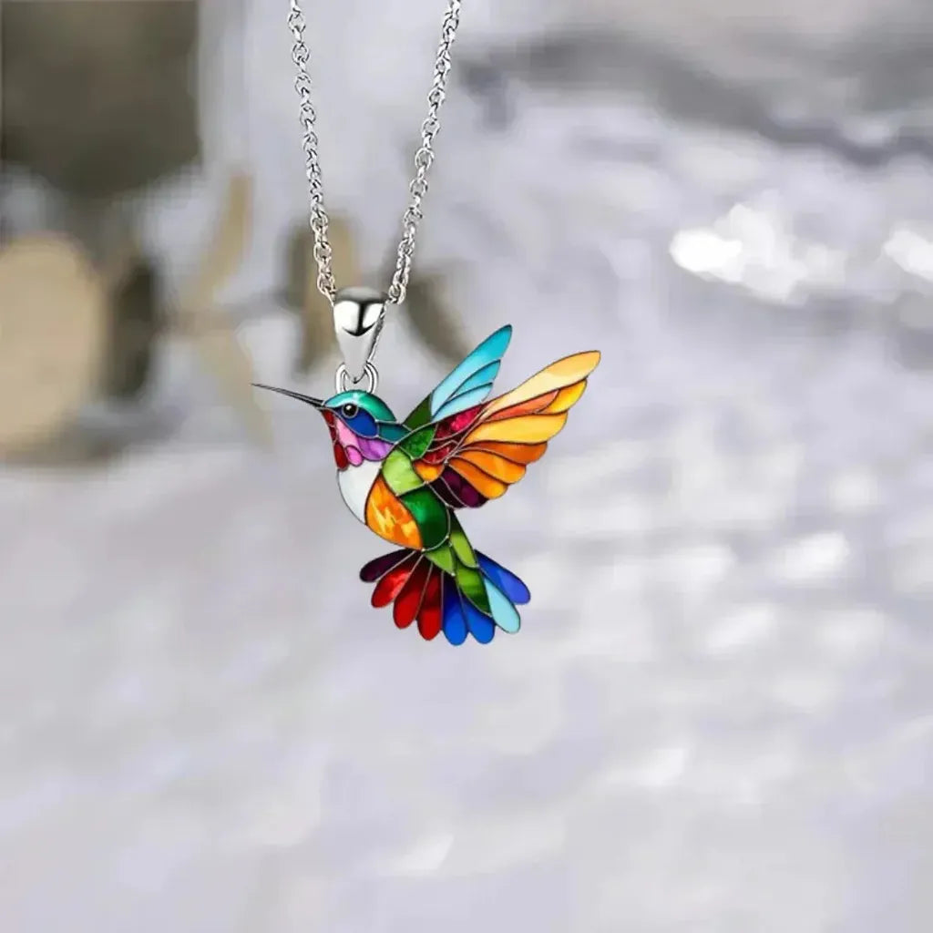 Gift Set: Necklace and Earrings with Swallow