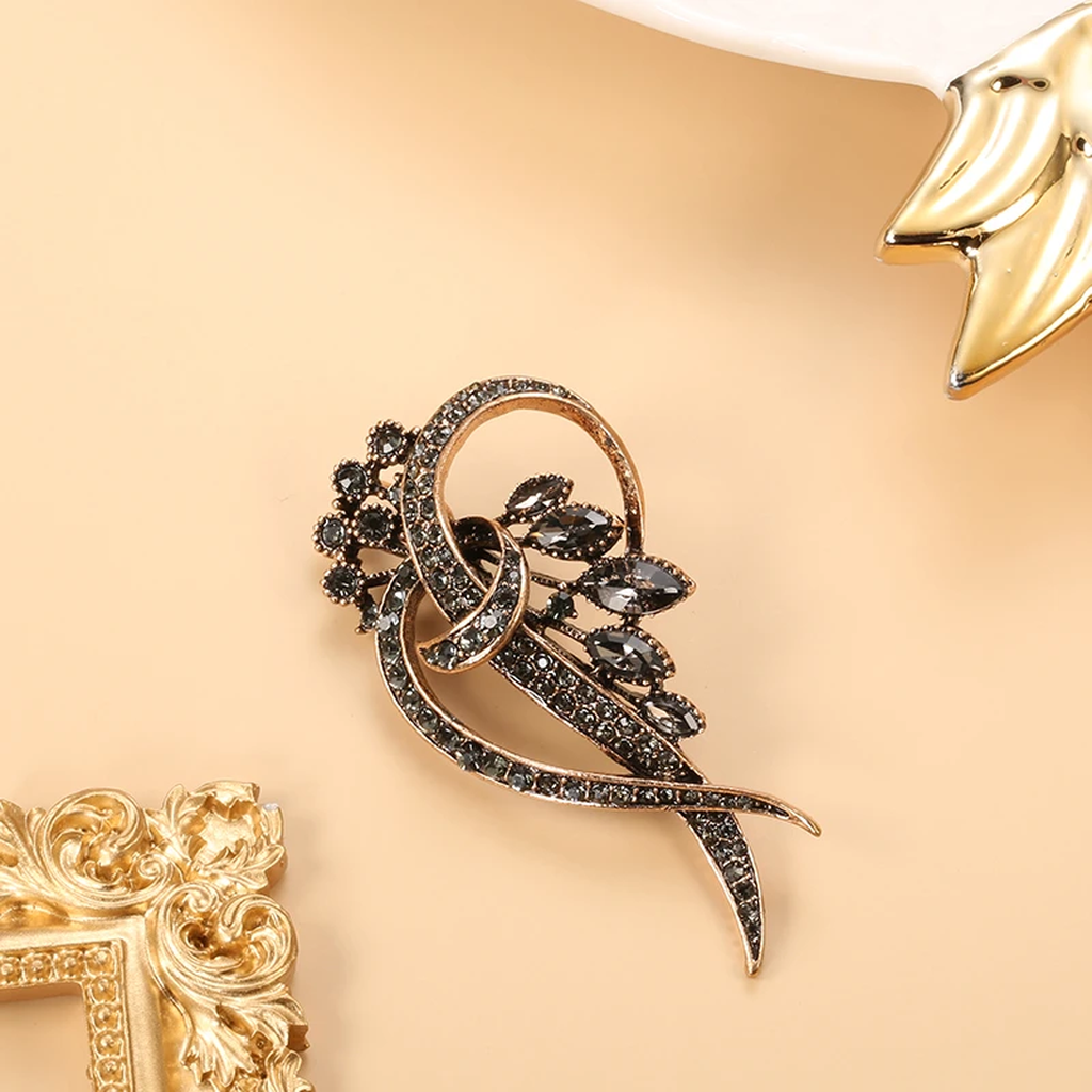 Black Elegant Earrings with Zirconia