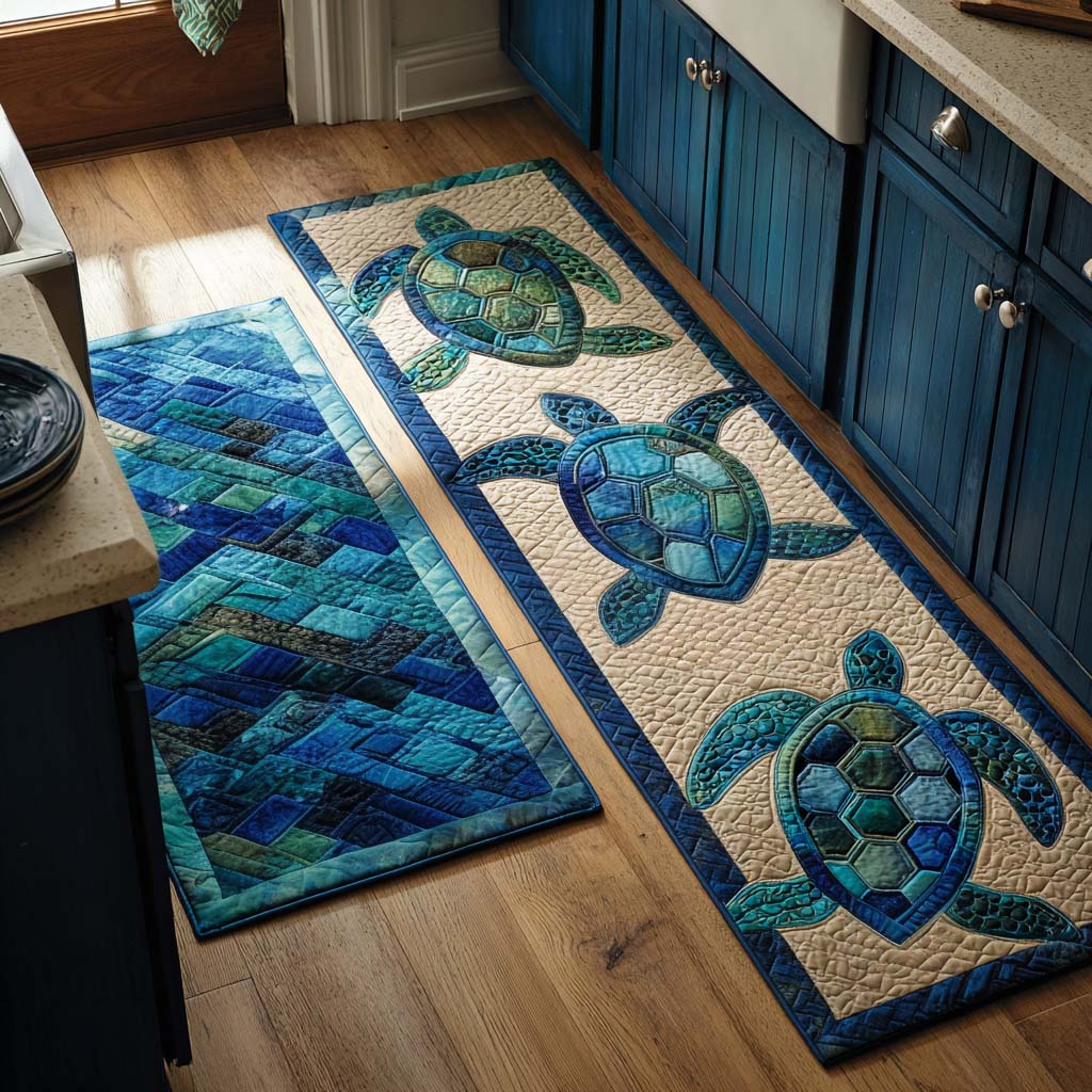 Non-Slip Kitchen Rug – Kitchen Floor Sea Journey
