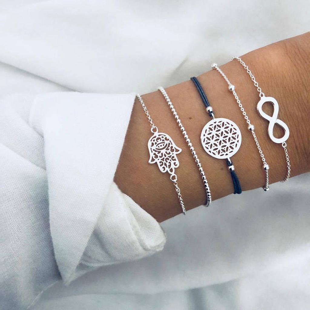 Set of Glittering Bracelets