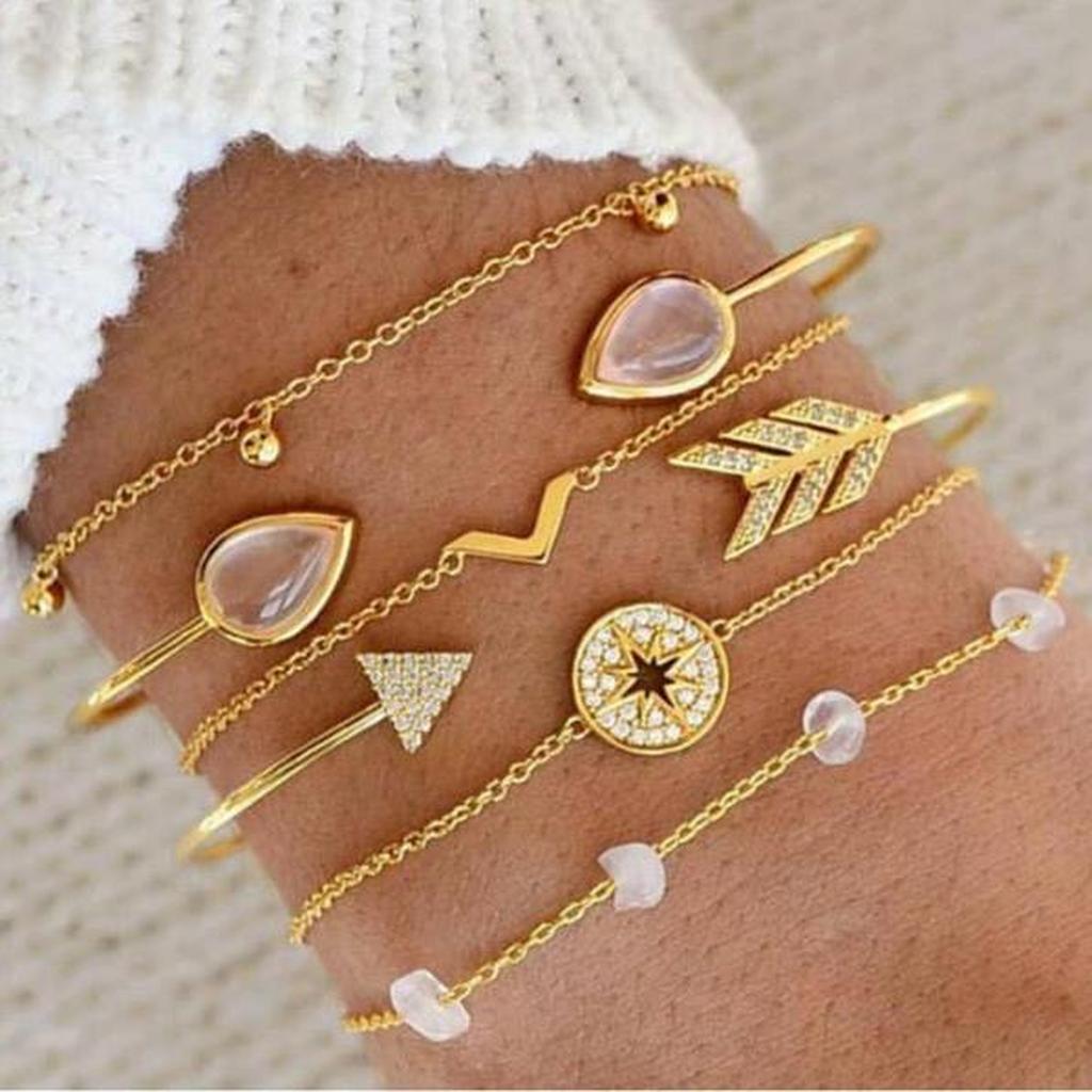 Set of Glittering Bracelets