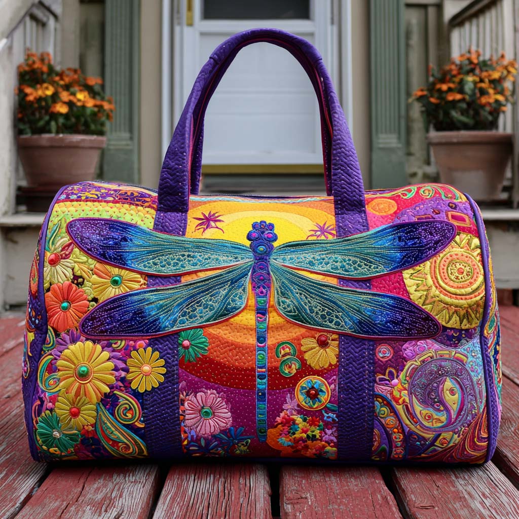 Quilted Travel Bag – Soft Sky