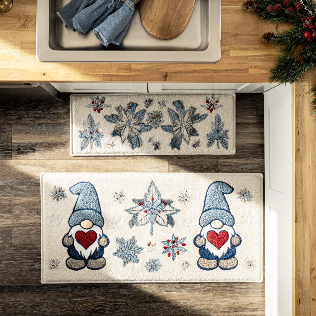 Non-Slip Kitchen Rug – Christmas Kitchen Rug Festive Atmosphere