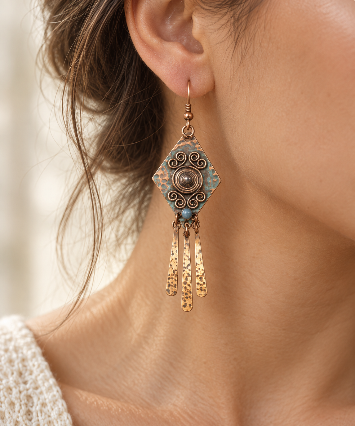 Odessa Copper Earrings
