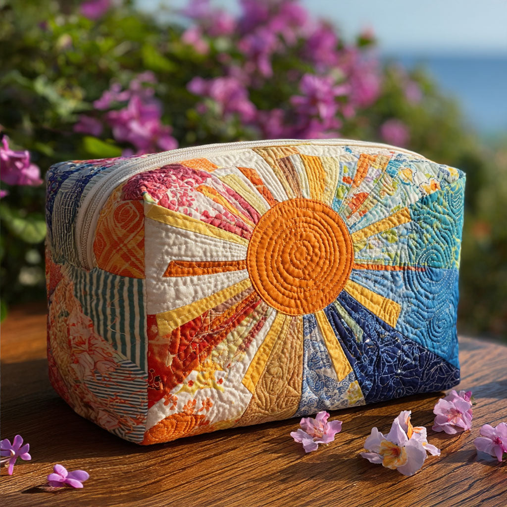 Quilted Makeup Bag with Sunbeam