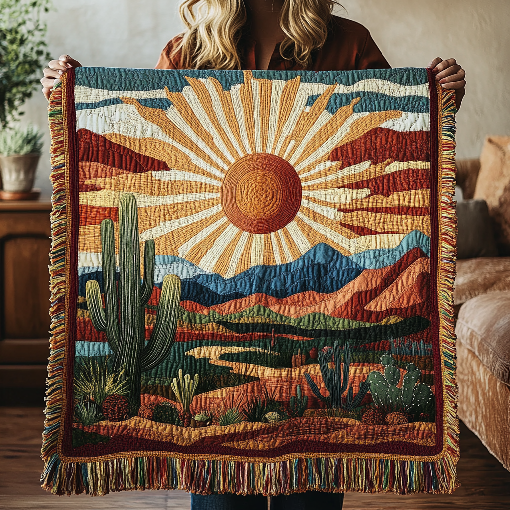Woven Blanket – Sunset Trails