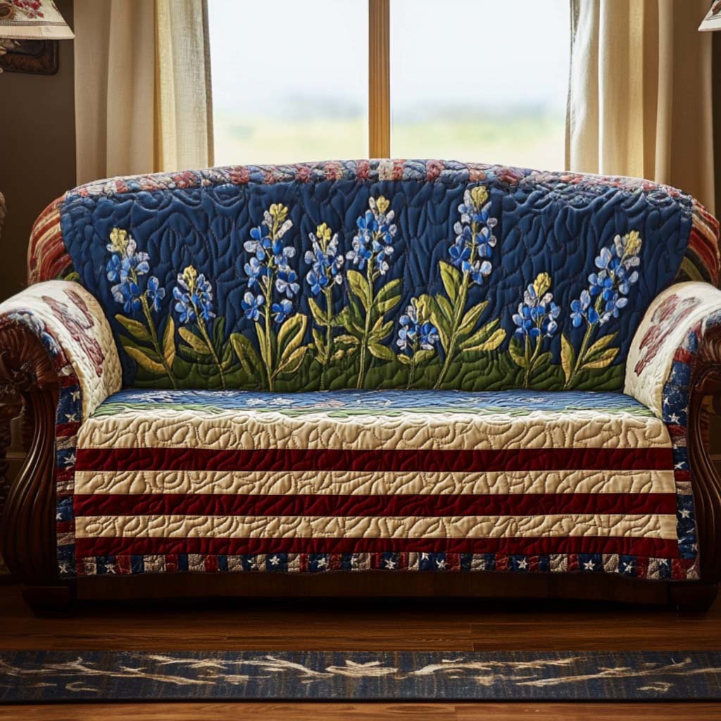 Quilted Sofa Cover – Texas Style
