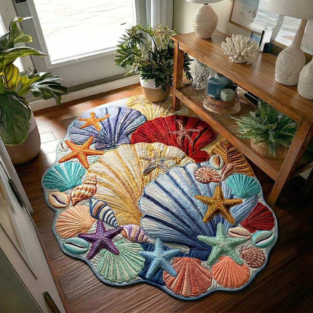 Shaped Rug – Shell Shape Tidal Whisper
