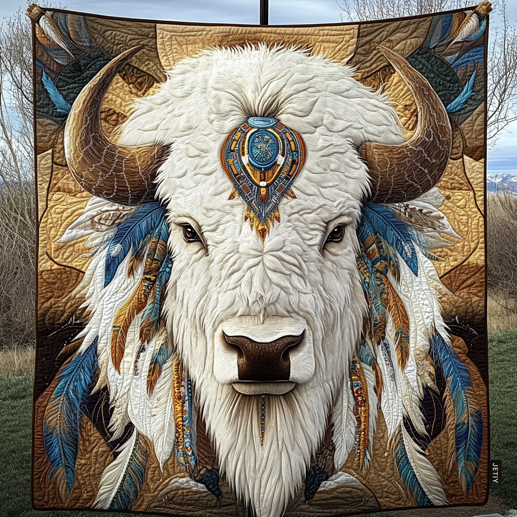 Quilted Blanket – Tribal Herd