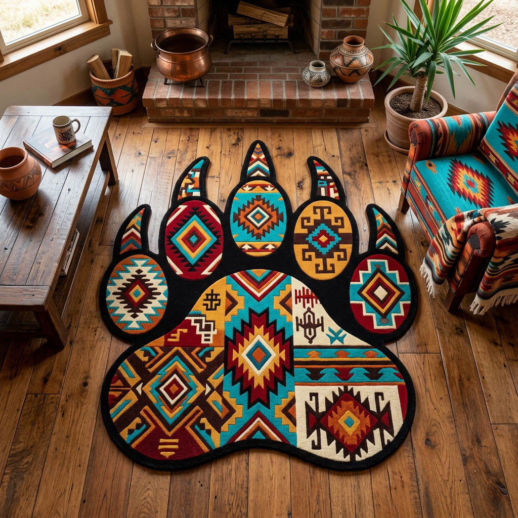 Shaped Rug – Tribal Paws