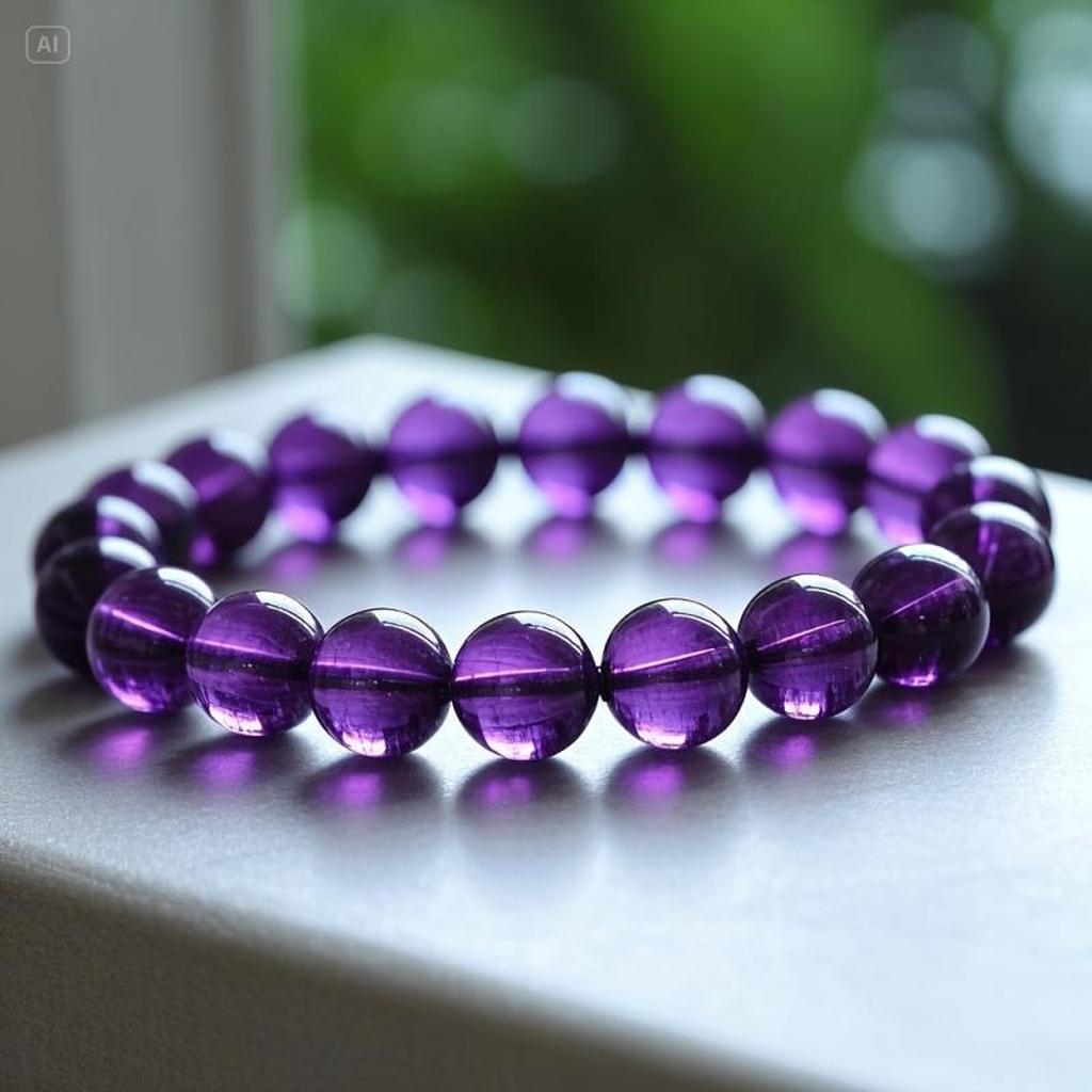 Valeria Bracelet with Purple Pearls