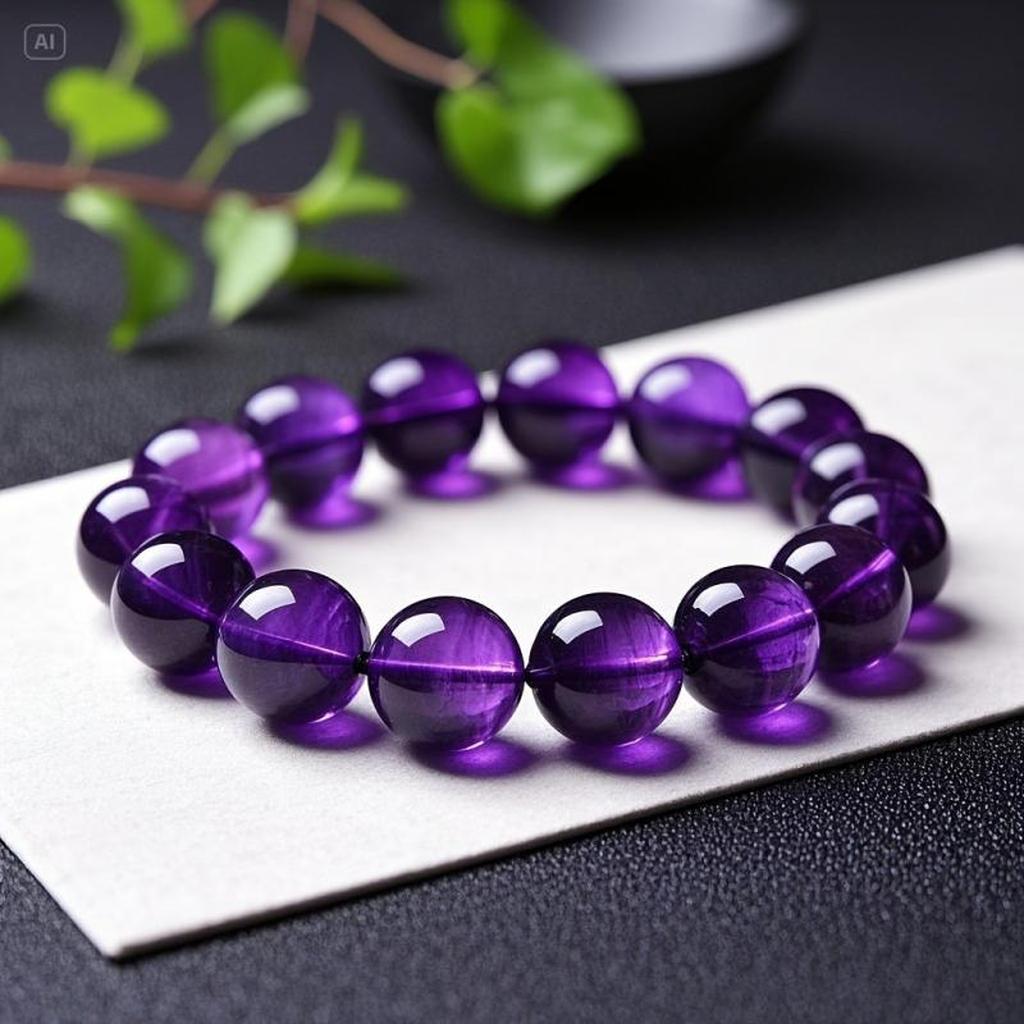 Valeria Bracelet with Purple Pearls