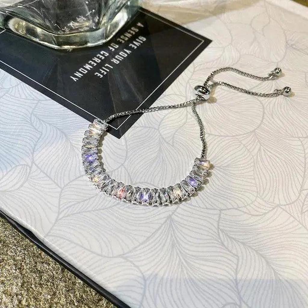 Adjustable Bracelet with Zirconia