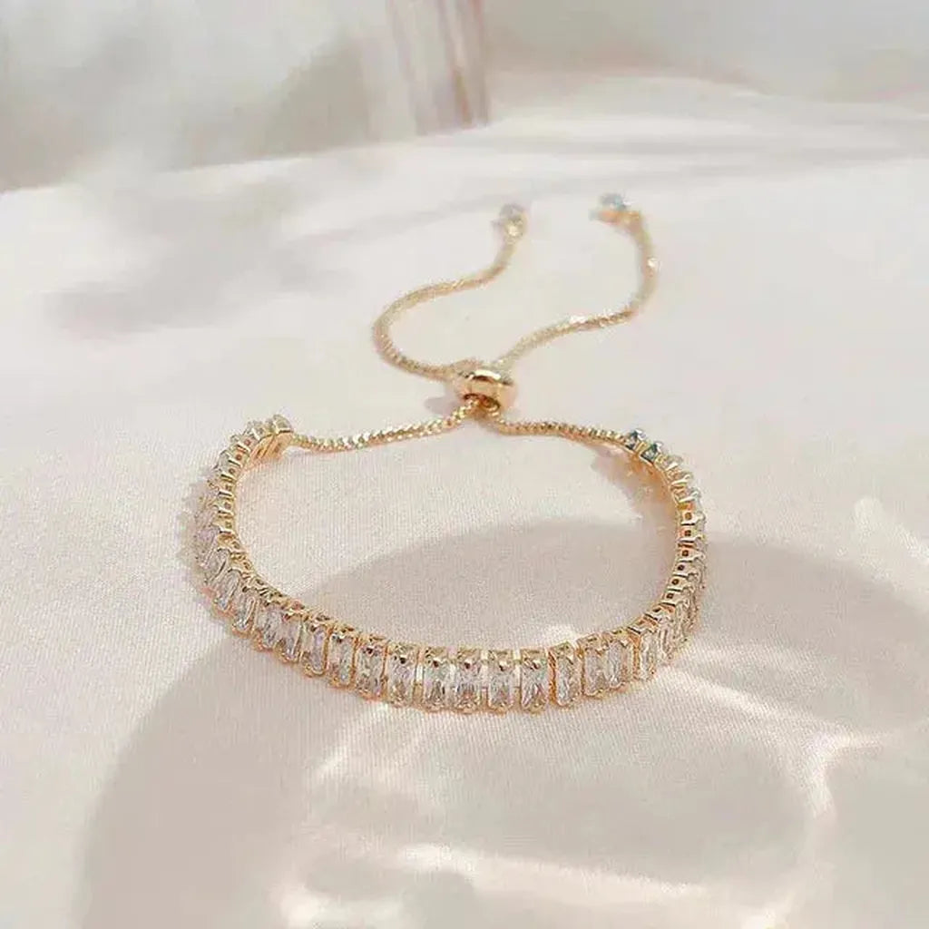 Adjustable Bracelet with Zirconia