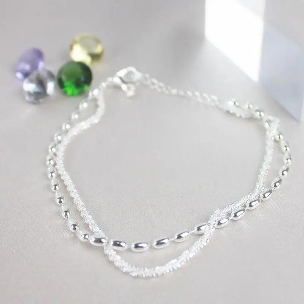 White Gold Bracelet with Zirconia