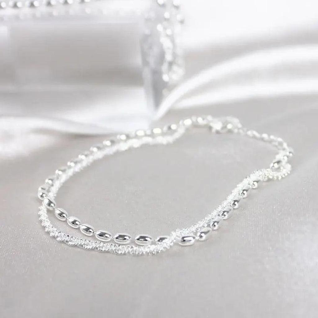 White Gold Bracelet with Zirconia